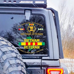 Personalized Vietnam Veteran Car Sticker