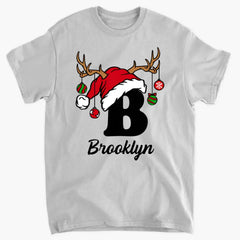 Personalized Christmas Alphabet Family Matching T-Shirts